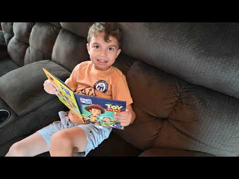 Video thumbnail for Ares Mason Miller, 4 year old Genius, Mensa Member with Top 1% IQ, Reads Toy Story 3 Book